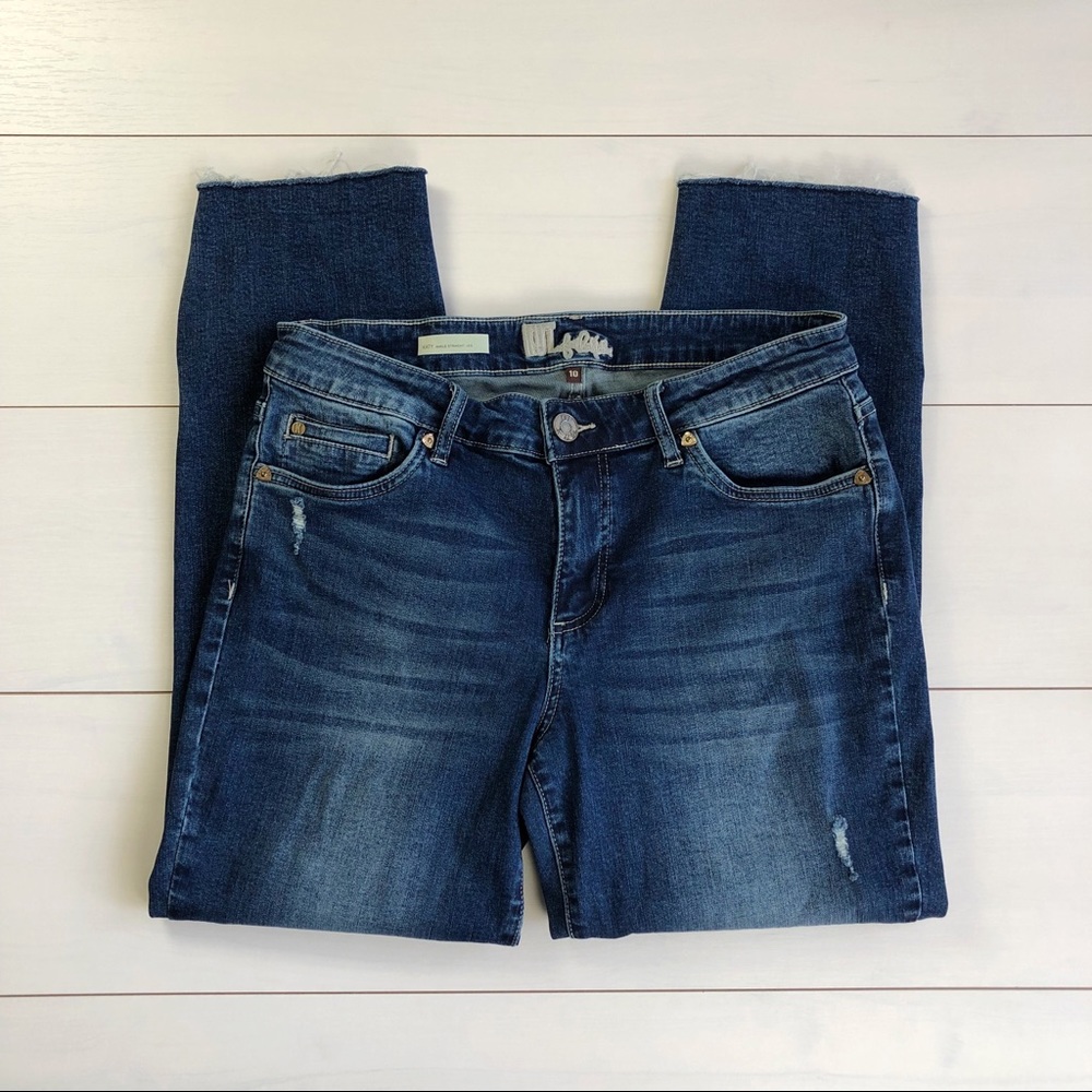Kut from the Kloth Katy Ankle Straight Leg Jeans